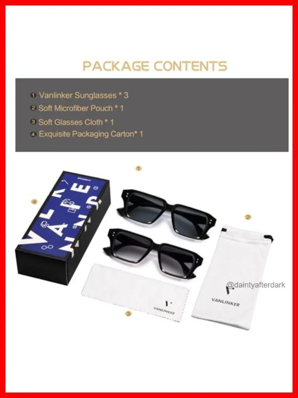 Square Frame Sunglasses for Men Fashion Designer Shades UV400 Lens 2 Pack